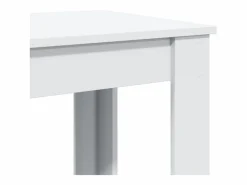 vidaxl Mesa alta de bar madera ingeniería blanca 102x50x103,5 cm Blanco Outlet