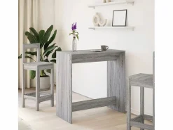 Clicnbuy Mesa Alta|Mesa alta de bar madera ingeniería Sonoma 102x50x103,5 cm