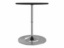 Mesa alta de bar madera ingeniería y acero negra 60x60x90 cm^Clicnbuy Best