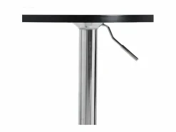 Mesa alta de bar madera ingeniería y acero negra 60x60x90 cm^Clicnbuy Best