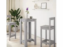 Clicnbuy Mesa Alta|Mesa alta de bar madera ingeniería Sonoma 51x50x103,5 cm