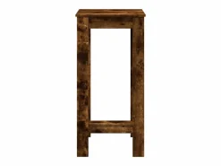 Clicnbuy Mesa alta de bar madera ingeniería roble ahumado 51x50x103,5 cm Marru00f3n