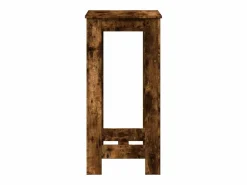 Clicnbuy Mesa alta de bar madera ingeniería roble ahumado 51x50x103,5 cm Marru00f3n