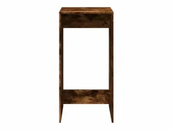 Clicnbuy Mesa alta de bar madera ingeniería roble ahumado 51x50x103,5 cm Marru00f3n