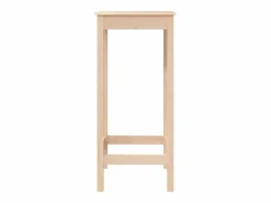 Clicnbuy Mesa alta de bar madera maciza de pino 50x50x110 cm Marru00f3n Discount