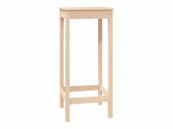 Mesa alta de bar madera maciza de pino 50x50x110 cm ES150907 Marru00f3n New