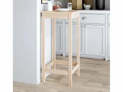 Mesa alta de bar madera maciza de pino 50x50x110 cm ES150907 Marru00f3n New