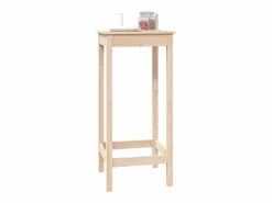Mesa alta de bar madera maciza de pino 50x50x110 cm ES150907 Marru00f3n New