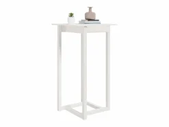 Clicnbuy Mesa Alta|Mesa alta de bar madera maciza de pino 60x60x110 cm