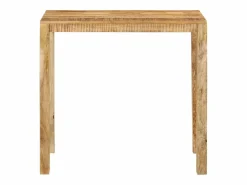vidaxl Mesa alta de bar madera maciza de mango 112x55x108 cm Color natural claro Clearance