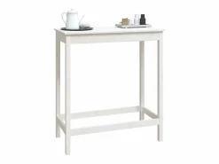 Clicnbuy Mesa Alta|Mesa alta de bar madera maciza de pino 100x50x110 cm