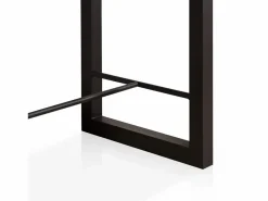 ADEC Mesa alta de comedor Loft diseño nórdico roble American/negro 100x120x70 cm Color natural oscuro Clearance