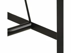 vidaxl Mesa Alta|Mesa alta de hierro y madera maciza de acacia 55x55x107 cm