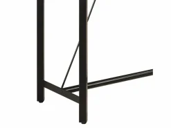 Mesa alta de hierro y madera maciza de mango 110x55x107 cm^vidaxl New