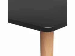 vidaxl Mesa alta y taburetes de bar 7 piezas Negro Discount