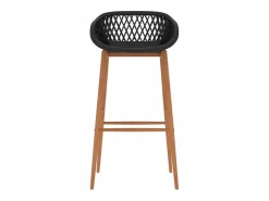 vidaxl Mesa alta y taburetes de bar 7 piezas Negro Discount