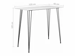 Mesa alta y taburetes de bar 7 piezas^vidaxl
