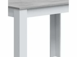 Mesa auxiliar Cloe para Cocina/Salón Artik y Cemento 78x109x67 cm Blanco Sale