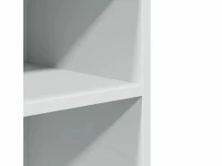 Mesa auxiliar con ruedas blanca 55x60x78 cm madera de ingeniería Blanco