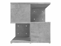 Mesa auxiliar de aglomerado hormigón 40x40x40 cm^Clicnbuy Outlet