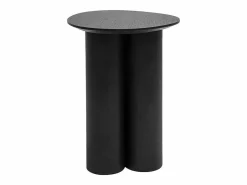 Mesa auxiliar de diseño negra HOLLEN^Miliboo Hot