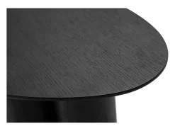 Mesa auxiliar de diseño negra HOLLEN^Miliboo Hot