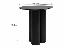 Mesa auxiliar de diseño negra HOLLEN^Miliboo Hot