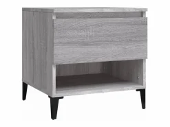 Clicnbuy Mesa auxiliar de madera contrachapada Sonoma 50x46x50 cm Gris Sale