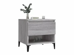 Clicnbuy Mesa auxiliar de madera contrachapada Sonoma 50x46x50 cm Gris Sale