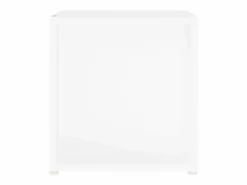 Clicnbuy Mesa auxiliar de madera contrachapada 33x33x34,5 cm Blanco