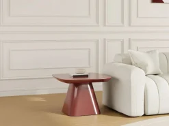 Mesa auxiliar de MDF - Burdeos lacado - NATAZA^Vente-unique
