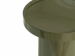 Vente-unique Mesa Auxiliar|Mesa auxiliar de MDF - Verde lacado - SYBEVA