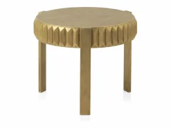 Mesa auxiliar de metal Dorado Clearance