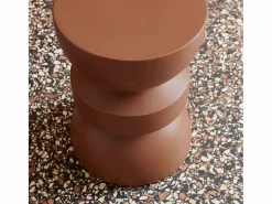 Sweeek Mesa Auxiliar|Mesa auxiliar de metal terracotta