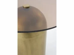 Mesa Auxiliar|Mesa auxiliar de metal y cristal