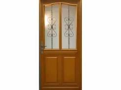 GD Menuiseries Puerta De Entrada|Mesa auxiliar derecha Exo Wooden Entrance Door 'Sandy' 215X90 sin manilla