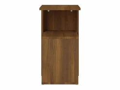 Clicnbuy Mesa auxiliar madera contrachapada marrón roble 36x30x56 cm Marru00f3n Discount