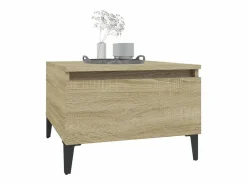 vidaxl Mesa auxiliar madera contrachapada roble Sonoma 50x46x35 cm Color natural claro Sale