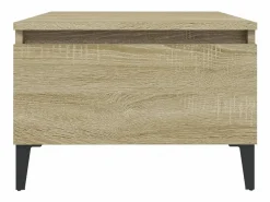vidaxl Mesa auxiliar madera contrachapada roble Sonoma 50x46x35 cm Color natural claro Sale