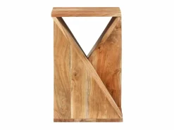 vidaxl Mesa auxiliar madera maciza de acacia 35x35x55 cm Color natural claro Hot