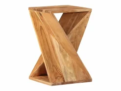 vidaxl Mesa auxiliar madera maciza de acacia 35x35x55 cm Color natural claro Hot