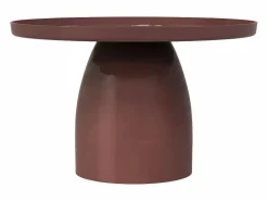 Vente-unique Mesa Auxiliar|Mesa auxiliar metálica - Marrón brillante - FRIDANA