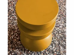 Sweeek Mesa auxiliar o mesita de metal mostaza Amarillo Clearance