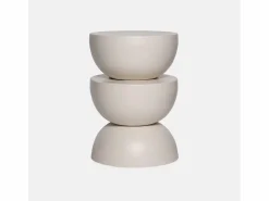 Sweeek Mesa auxiliar o mesita de metal Crema Sale