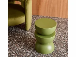 Sweeek Mesa auxiliar o mesita de metal Verde Discount