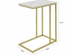 Sobuy Mesa Auxiliar|Mesa Auxiliar para sofá Consola Mesita de Noche Mesa para portátil FBT87-G ES