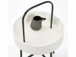 Mesa Auxiliar Redonda Jaipur, Tapa de MDF , Estructura metálica^VS Venta-stock