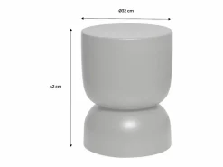 Sweeek Mesa Auxiliar|Mesa auxiliar, rincón de sofá, mesita metal ø32 x h42cm