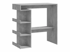 Mesa bar almacenaje contrachapada hormigón 100x50x101,5 cm ES695107^ New