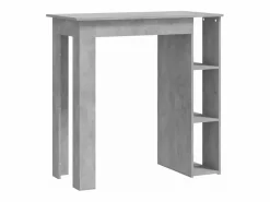 Mesa bar con estante contrachapada hormigón 102x50x103,5cm ES772025^ Outlet